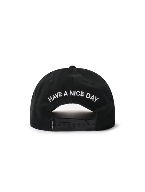 Market Studios Badge 6 Panel Hat - Black