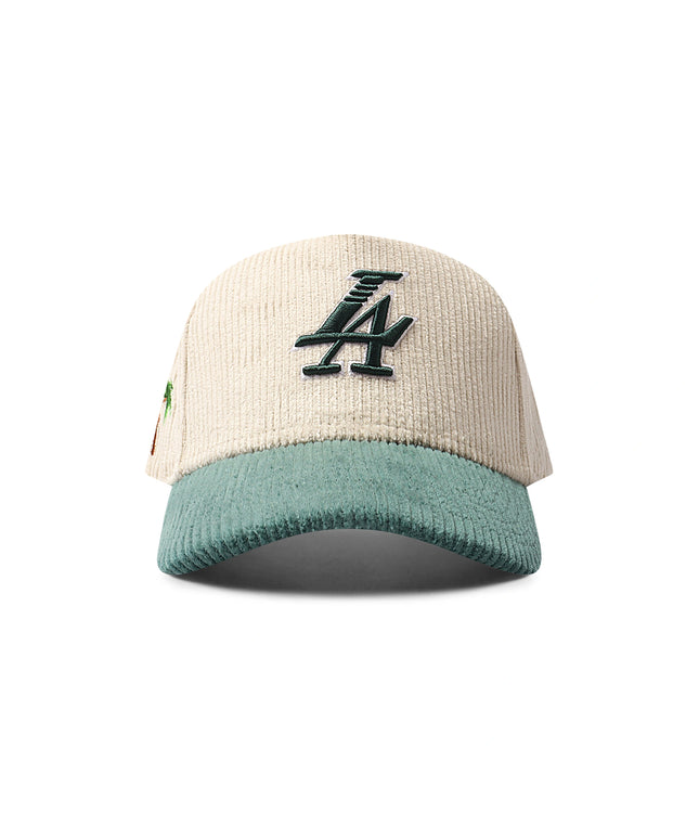 Reference Paradise La Corduroy Hat - Cream/Green