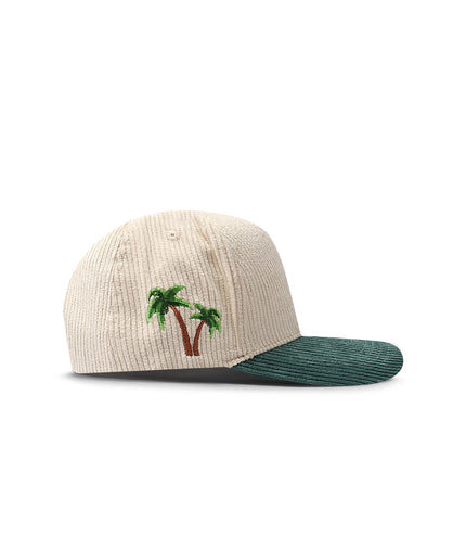Reference Paradise La Corduroy Hat - Cream/Green