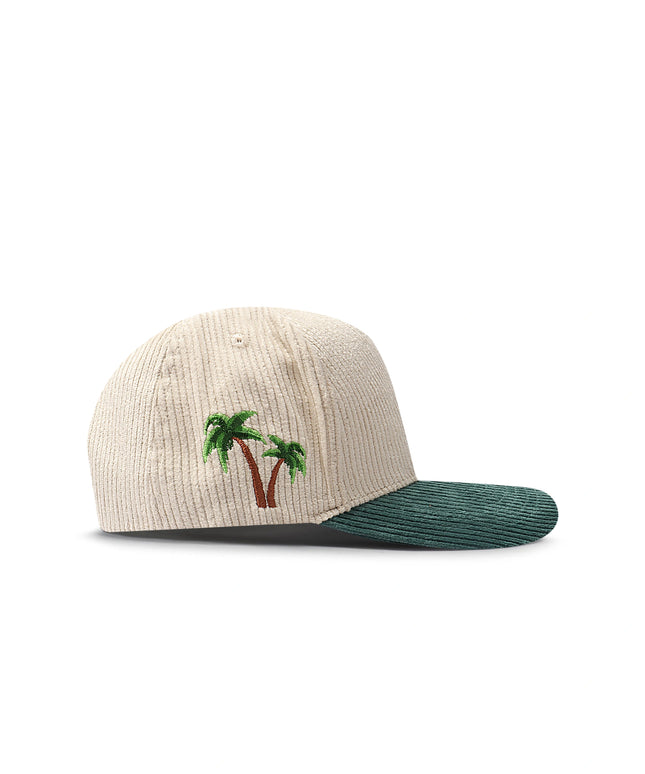 Reference Paradise La Corduroy Hat - Cream/Green