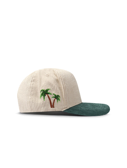 Reference Paradise La Corduroy Hat - Cream/Green