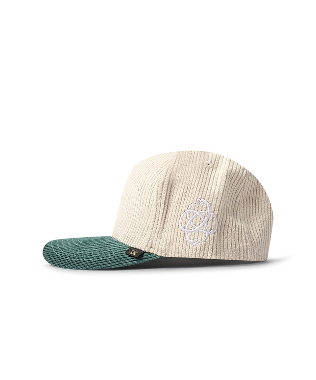Reference Paradise La Corduroy Hat - Cream/Green