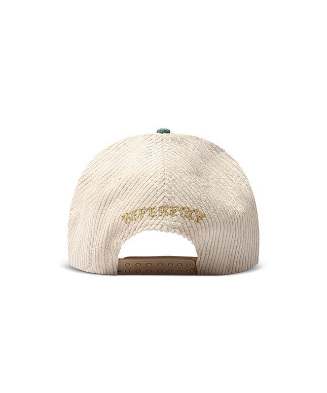 Reference Paradise La Corduroy Hat - Cream/Green