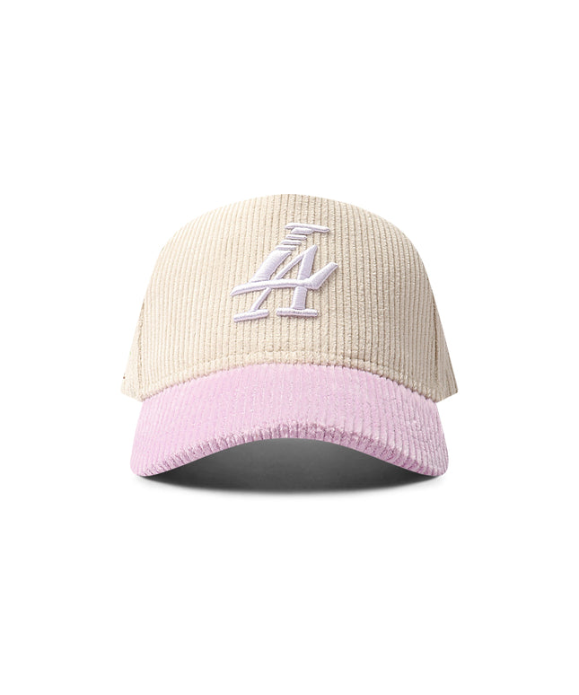 Reference Paradise La Corduroy Hat - Cream/Lavender