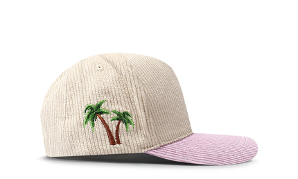 Reference Paradise La Corduroy Hat - Cream/Lavender