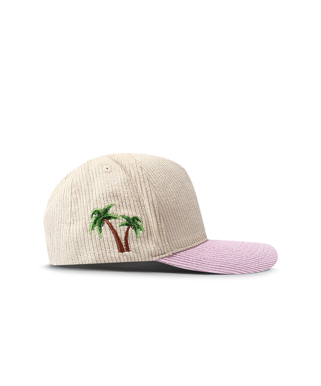 Reference Paradise La Corduroy Hat - Cream/Lavender