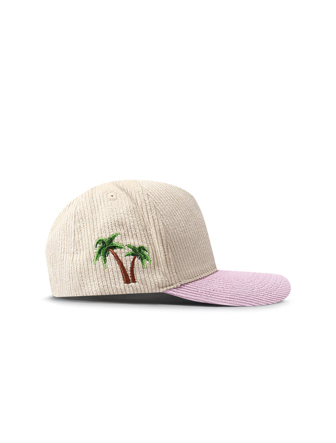Reference Paradise La Corduroy Hat - Cream/Lavender