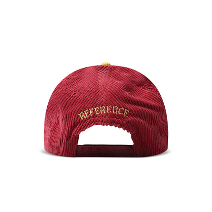 Reference Paradise La Corduroy Hat - Burgundy/Yellow