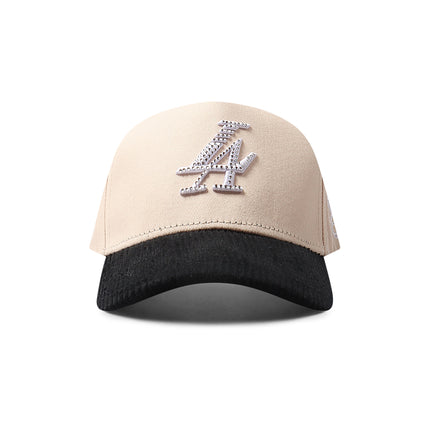 Reference Paradise La Crystals Hat - Cream/Black Corduroy