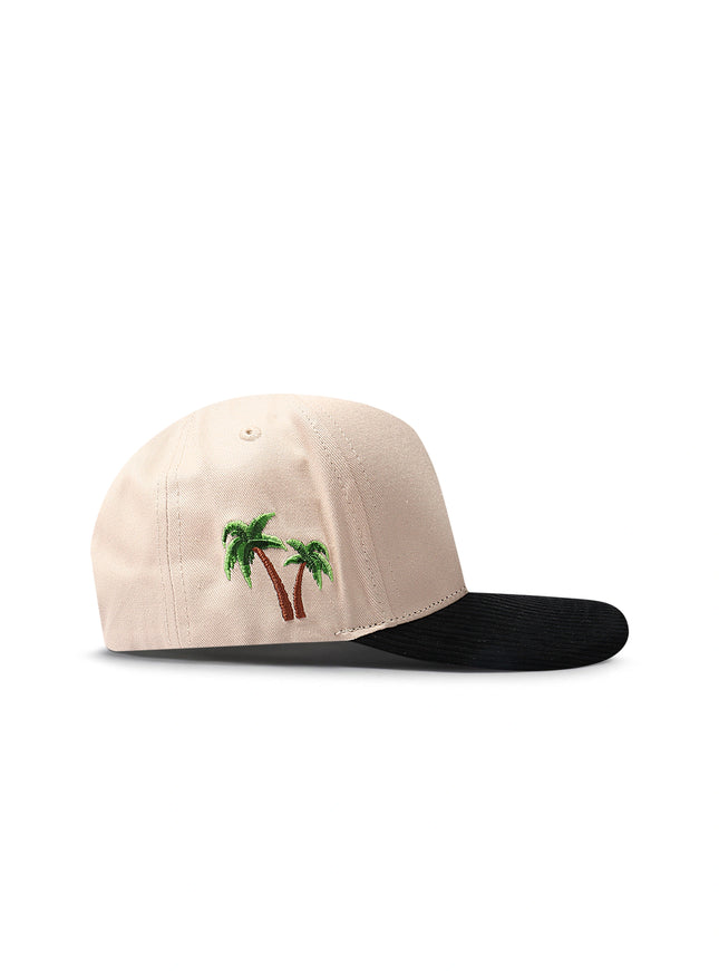 Reference Paradise La Crystals Hat - Cream/Black Corduroy
