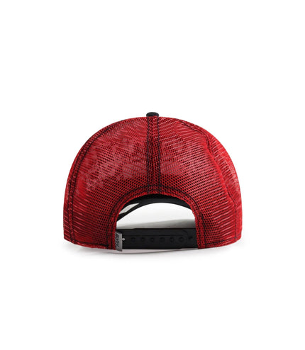 GOORIN BROS LEATHER CHERRY MUSTANG HAT - RED GOORIN BROS