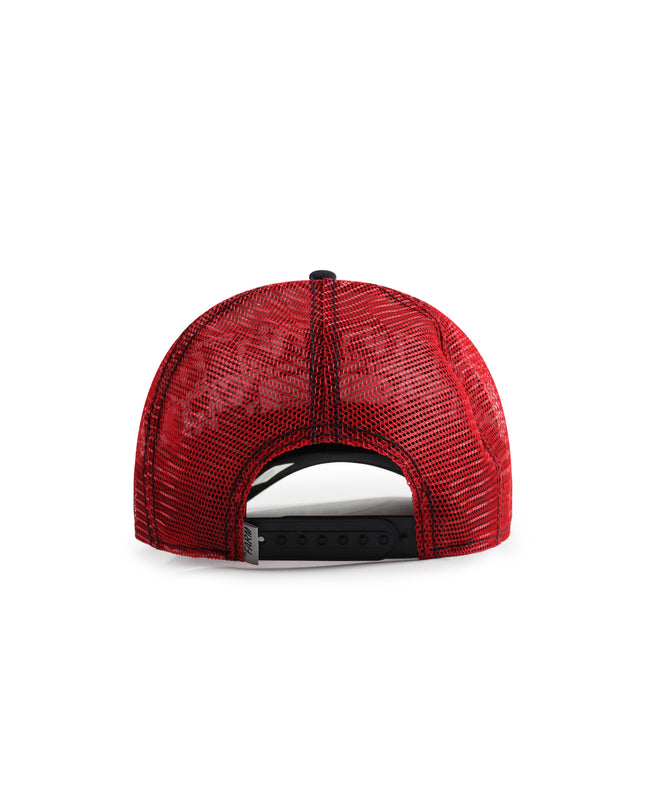 GOORIN BROS LEATHER CHERRY MUSTANG HAT - RED