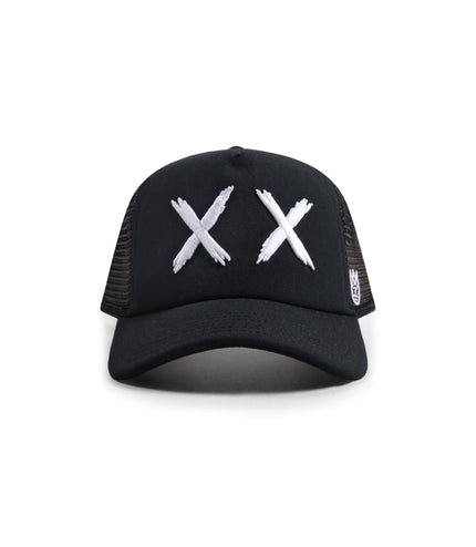 CULT OF INDIVIDUALITY MESH CURVED TRUCKER - BLACK CULT OF INDIVIDUALITY