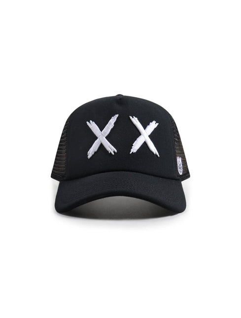 CULT OF INDIVIDUALITY MESH CURVED TRUCKER - BLACK CULT OF INDIVIDUALITY