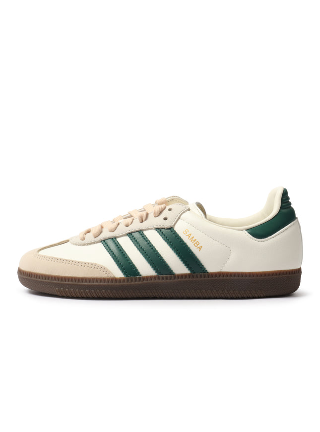 Adidas Women's Samba OG - White/Green Sand