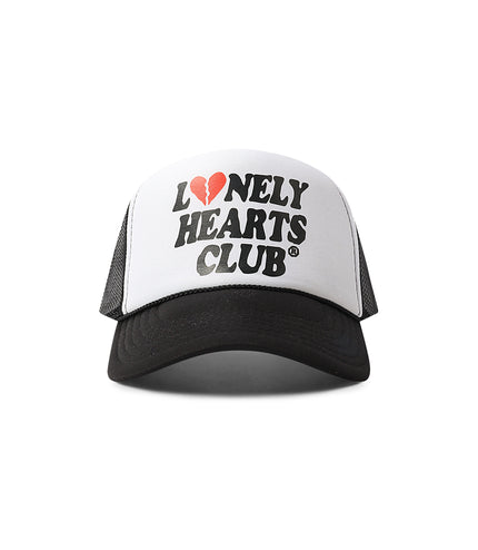 Lonely Hearts Club Broken Heart Trucker Hat - White/Black