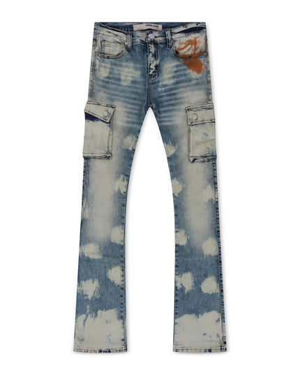 ARMOR JEANS CARGO STACKED - LIGHT OIL PRINT ARMOR JEANS