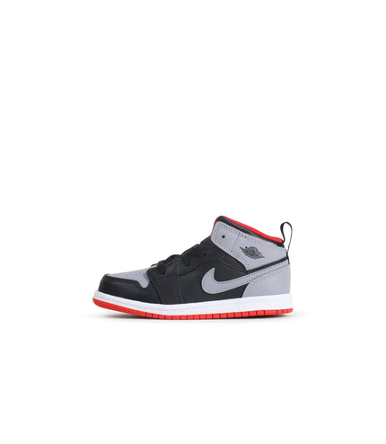 AIR JORDAN (PS) 1 MID - BLACK CEMENT GREY AIR JORDAN