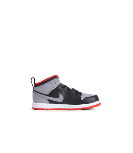 AIR JORDAN (PS) 1 MID - BLACK CEMENT GREY AIR JORDAN