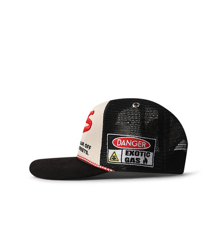 GasNYC G.A.S. Trucker Hat - Cream/Black