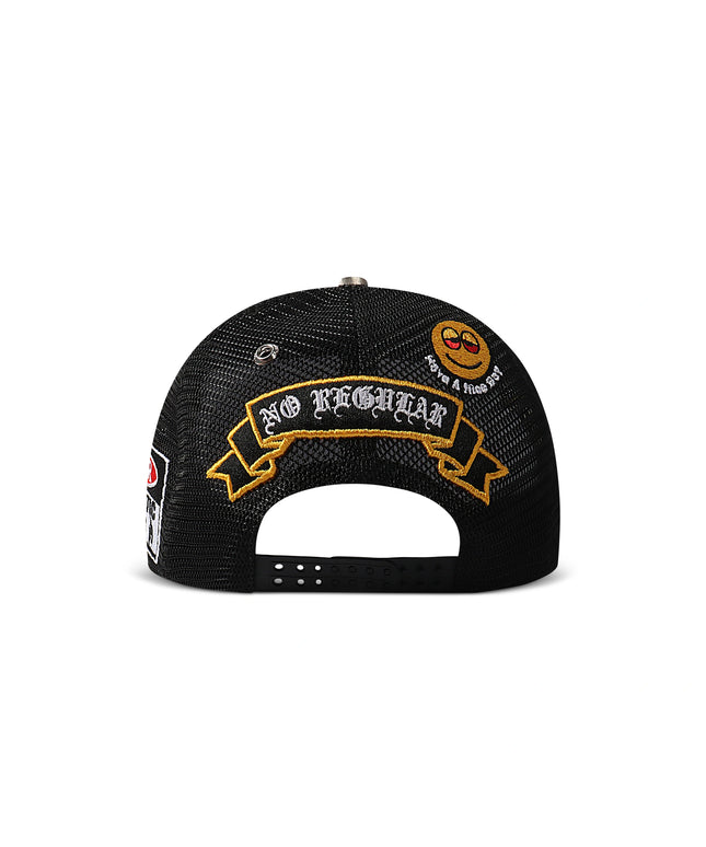 GasNYC G.A.S. Trucker Hat - Cream/Black