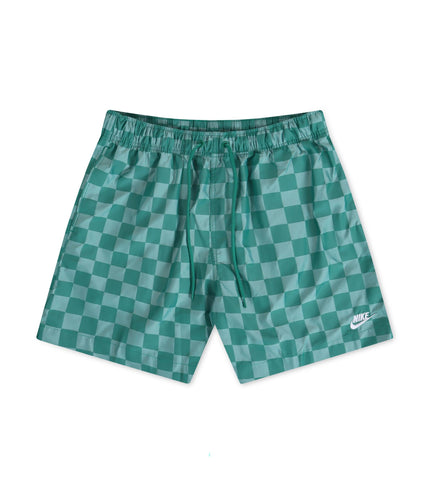 NIKE MENS CLUB SHORTS - CHECKERED GREEN NIKE