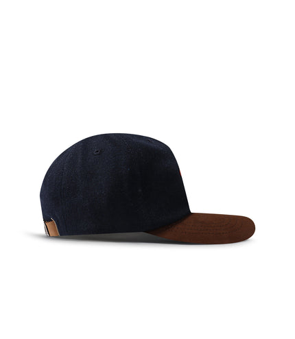 Malbon Script Dad Hat - Navy