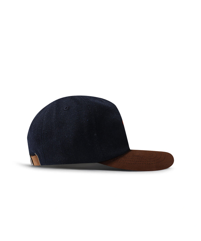 Malbon Script Dad Hat - Navy