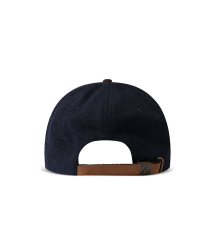Malbon Script Dad Hat - Navy
