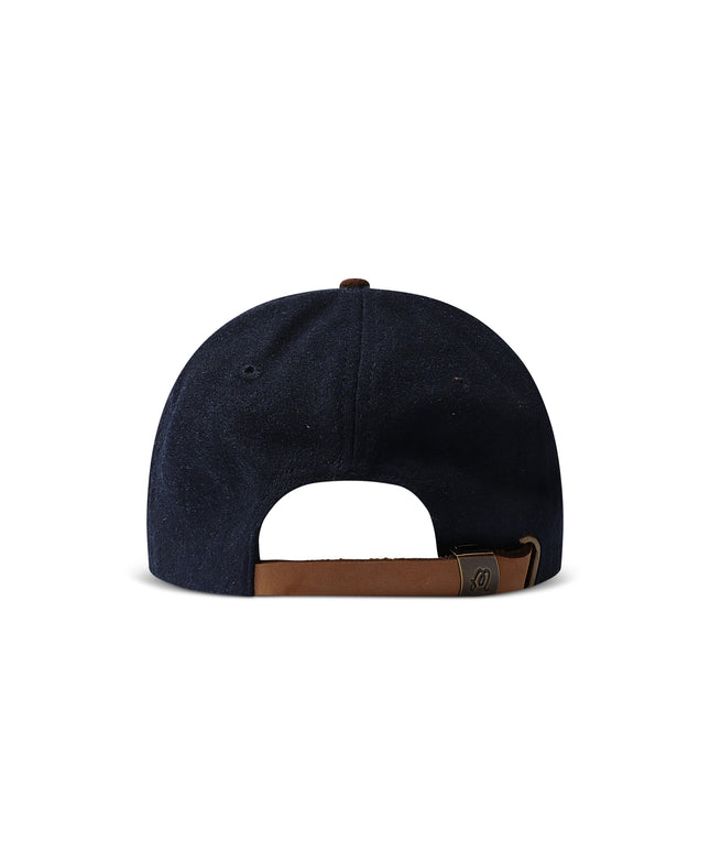 Malbon Script Dad Hat - Navy