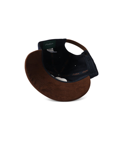 Malbon Script Dad Hat - Navy