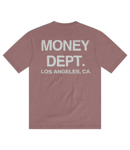 MONEY DEPT. GRAPHIC TEE - MAUVE/CREAM MONEY DEPT