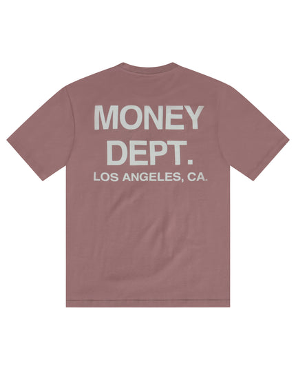 MONEY DEPT. GRAPHIC TEE - MAUVE/CREAM