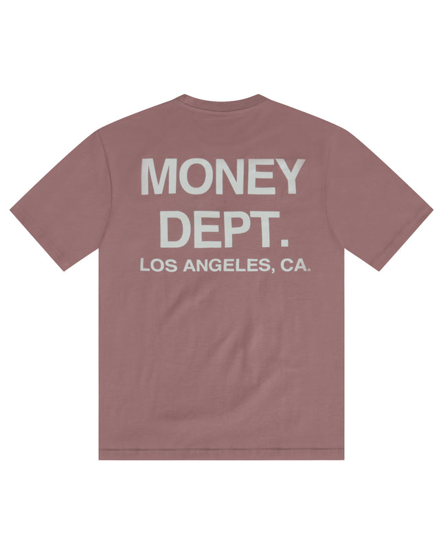 MONEY DEPT. GRAPHIC TEE - MAUVE/CREAM MONEY DEPT