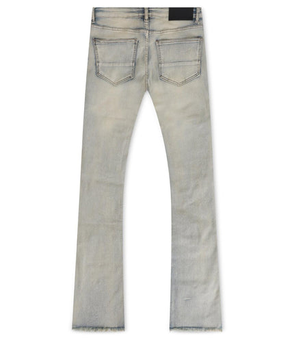 AJENDA CARGO STACKED JEANS - DIRTY WASH AJENDA