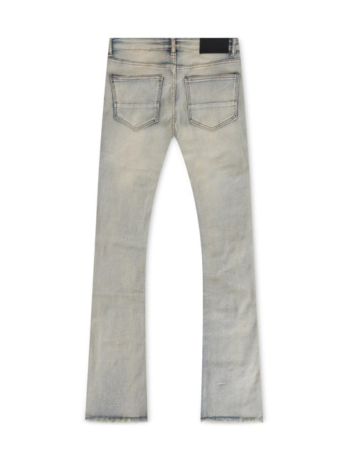 AJENDA CARGO STACKED JEANS - DIRTY WASH AJENDA