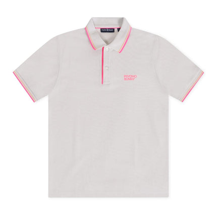 PSYCHO BUNNY WASTERLO PIQUE POLO - NATURAL LINEN PSYCHO BUNNY