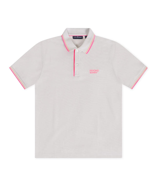 PSYCHO BUNNY WASTERLO PIQUE POLO - NATURAL LINEN PSYCHO BUNNY