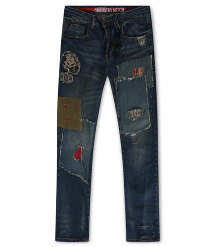 SMUGGLERS MOON INDIGO JEANS - INDIGO SMUGGLERS MOON