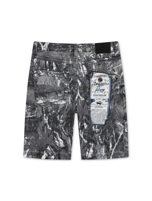 SMUGGLERS MOON WOVEN BOTTOM - BLACK CAMO SMUGGLERS MOON