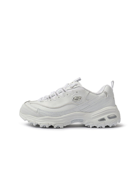 Skechers Womens D'Lites Fresh Start Shoes - White - denim exchange