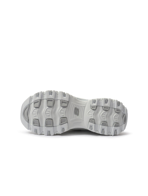 Skechers Womens D'Lites Fresh Start Shoes - White - denim exchange
