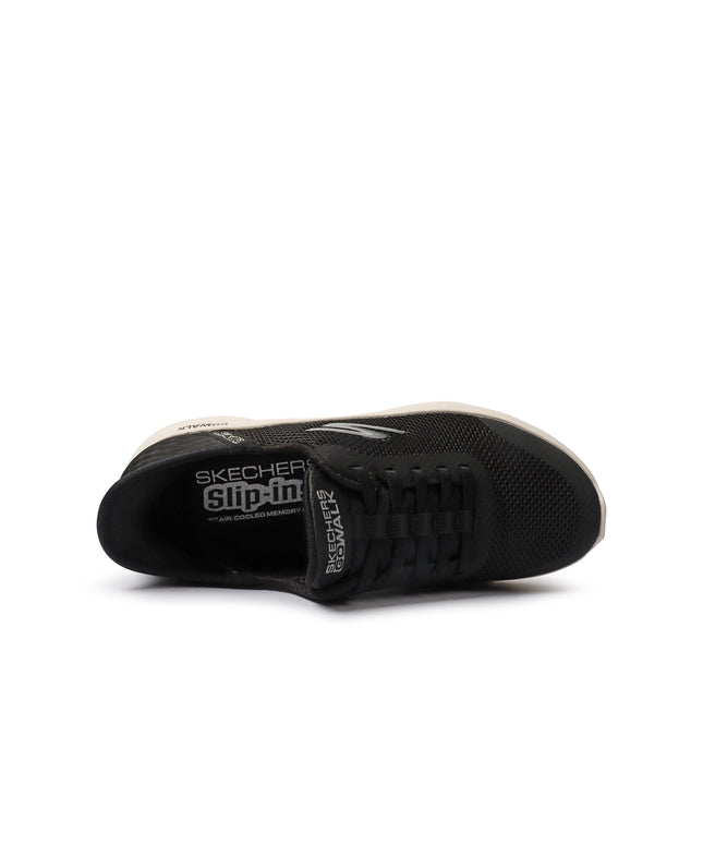 Skechers Womens Go Walk Flex Grand Entry - Black/White