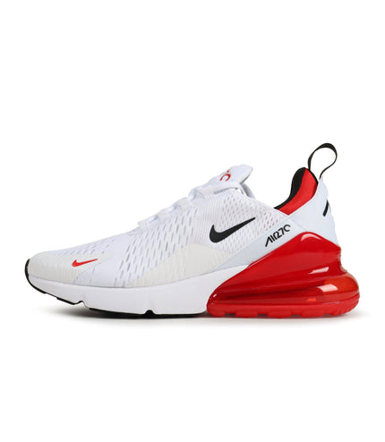 NIKE MENS AIR MAX 270 - WHITE/RED NIKE