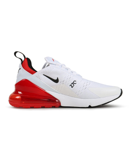 NIKE MENS AIR MAX 270 - WHITE/RED NIKE