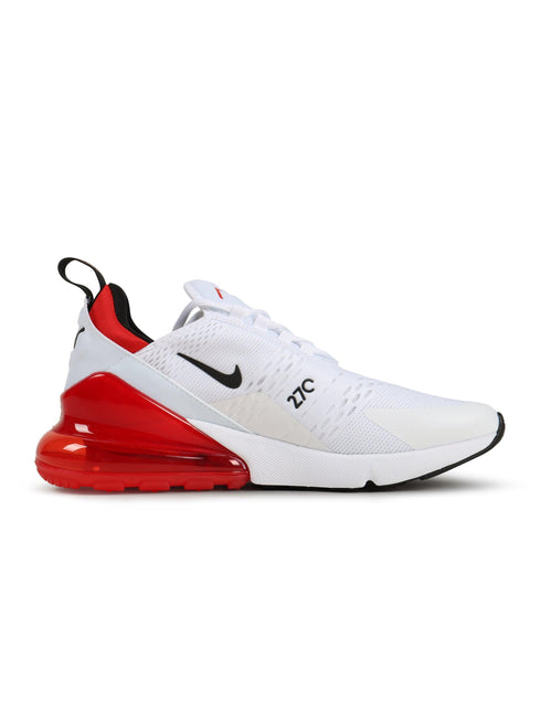 NIKE MENS AIR MAX 270 - WHITE/RED NIKE