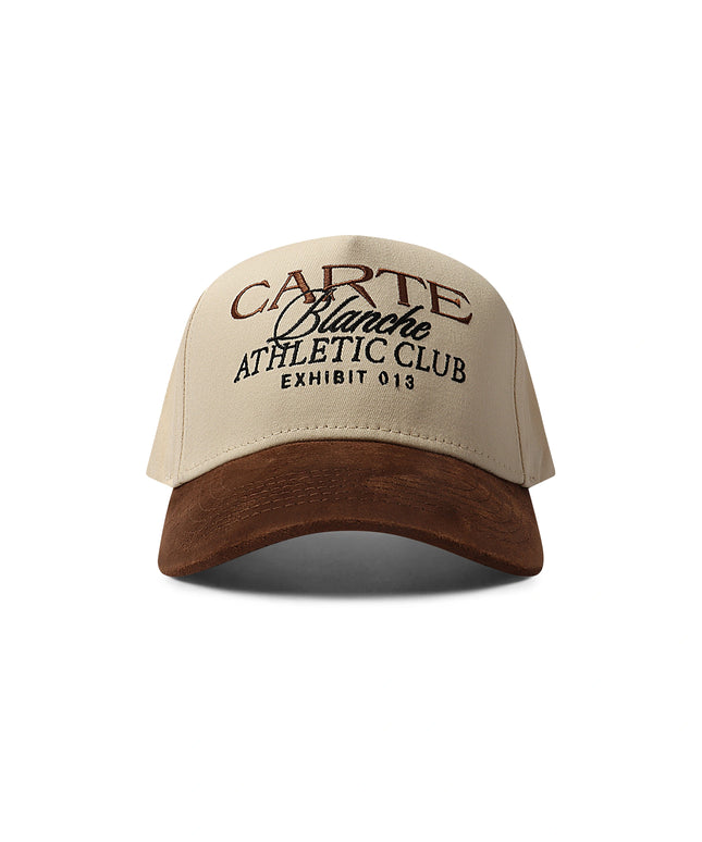 Carte Blanche The Suede Athletic Club Snapback - Cream