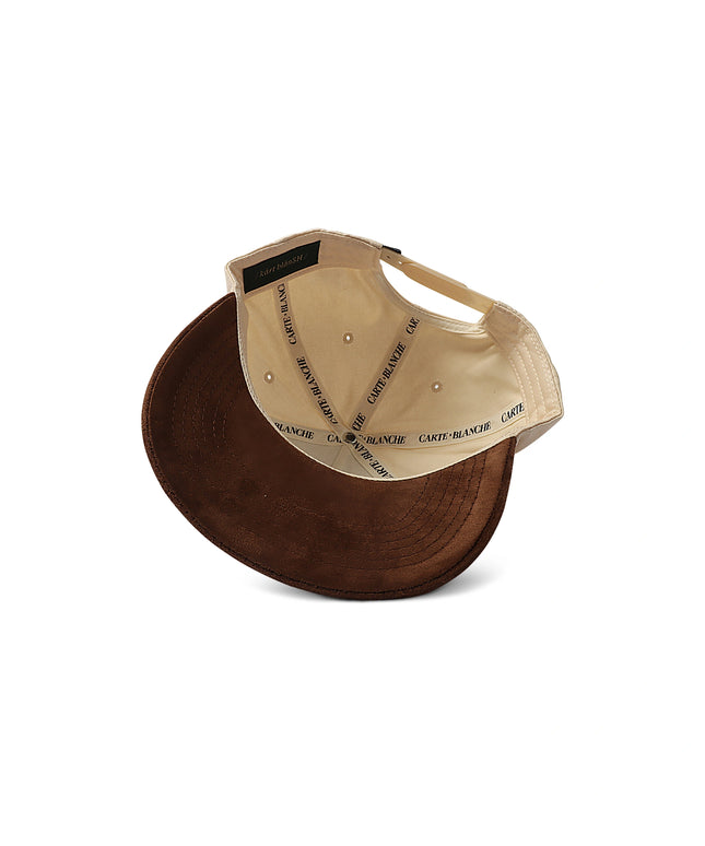 Carte Blanche The Suede Athletic Club Snapback - Cream