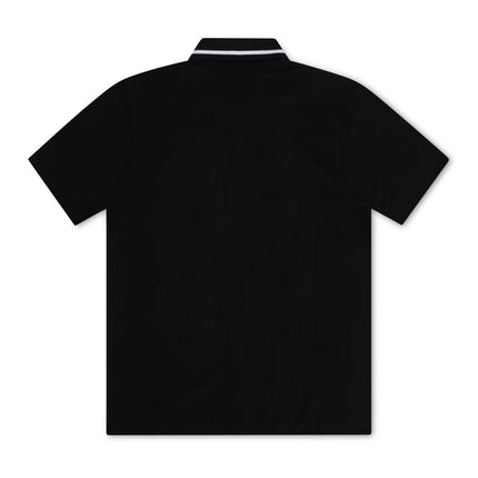 ICEBERG KNITTED POLO SHIRT - BLACK ICEBERG
