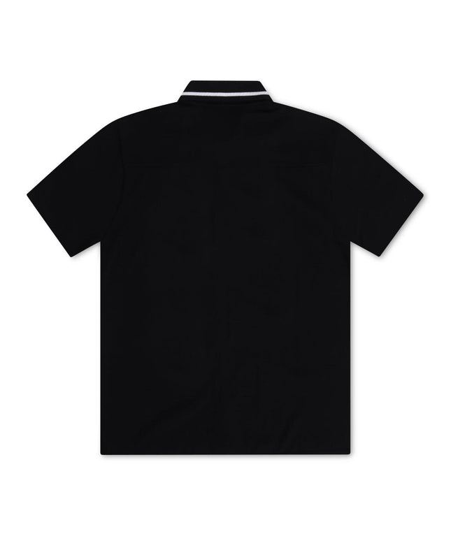 ICEBERG KNITTED POLO SHIRT - BLACK ICEBERG